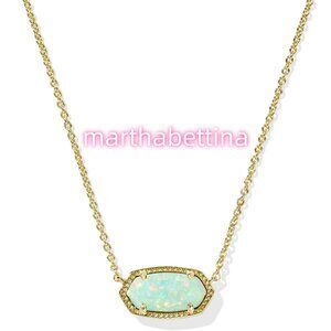 Elisa Gold Short Pendant Necklace